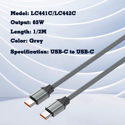 LDNIO LC441C Original 65W Fast Charging PD QC Usb Data Type C To Type C Charger Cable - Image 8