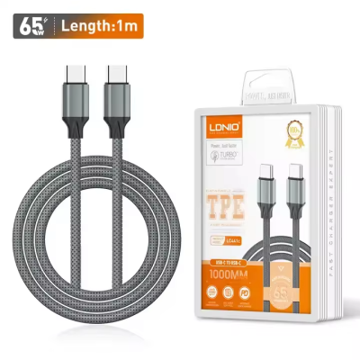 LDNIO LC441C Original 65W Fast Charging PD QC Usb Data Type C To Type C Charger Cable - Image 6